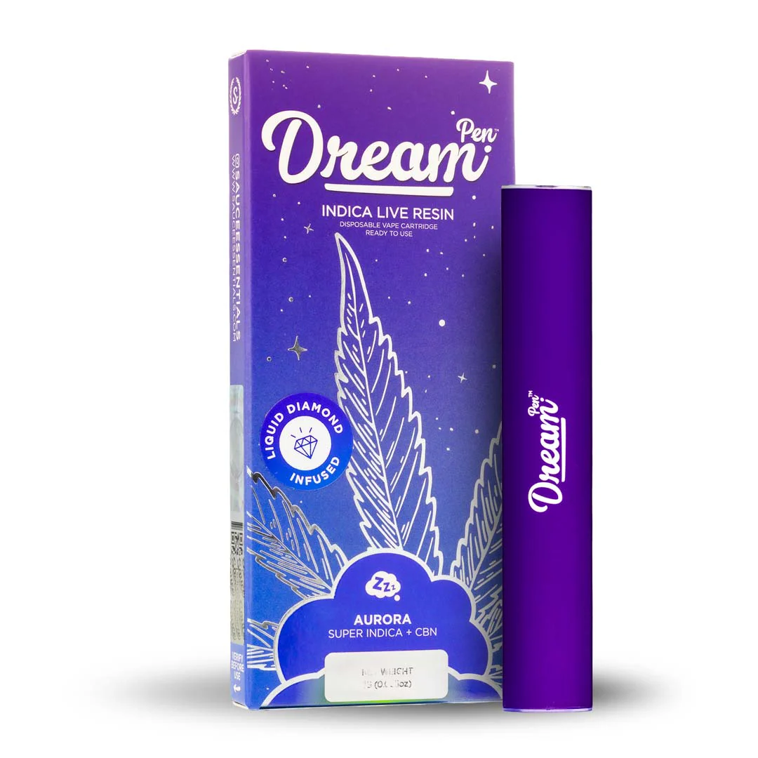 Dream Pen - Indica Live Resin & CBN - 1g Disposable - Image 2